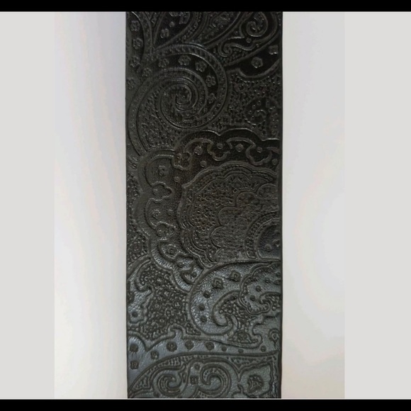 Robert Graham Black Silver Paisley Reversible Belt - Picture 6 of 8